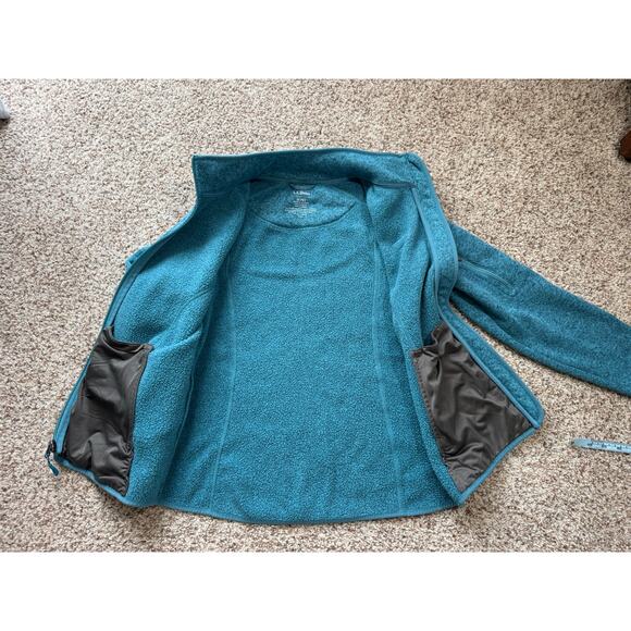 Women's Blue Fleece Jacket - Picture 8 of 8